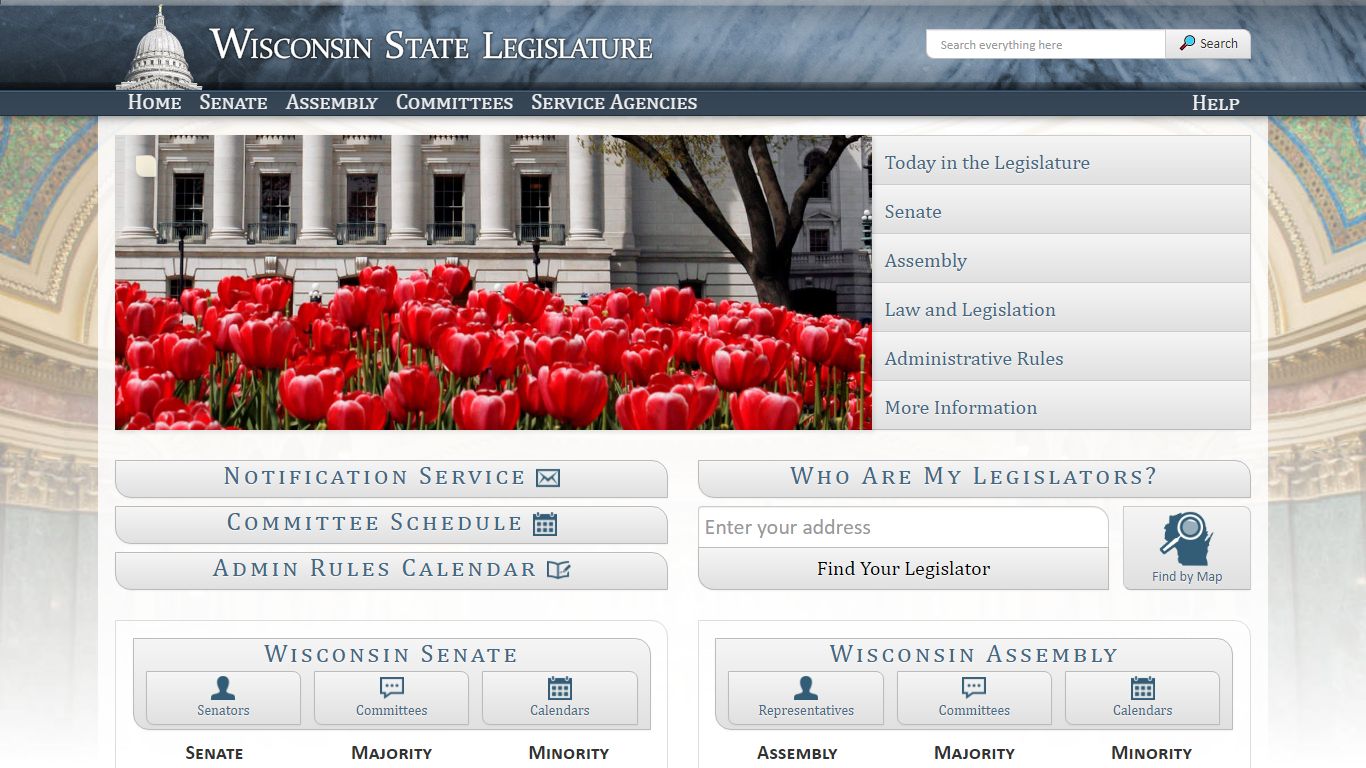 Wisconsin State Legislature Home Page